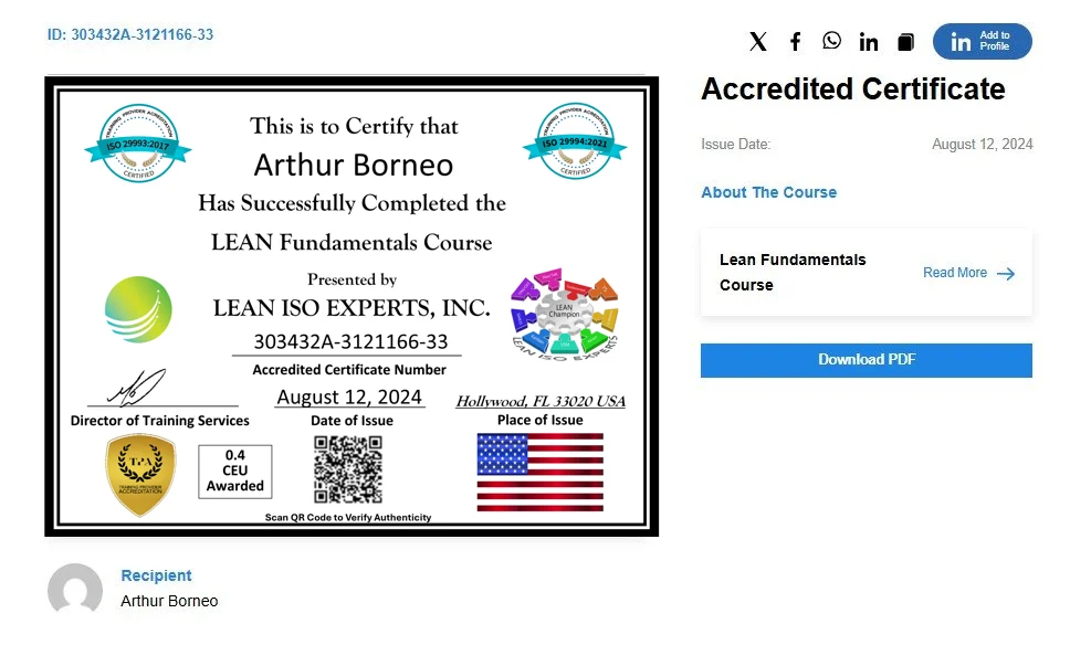 Verified Certificate